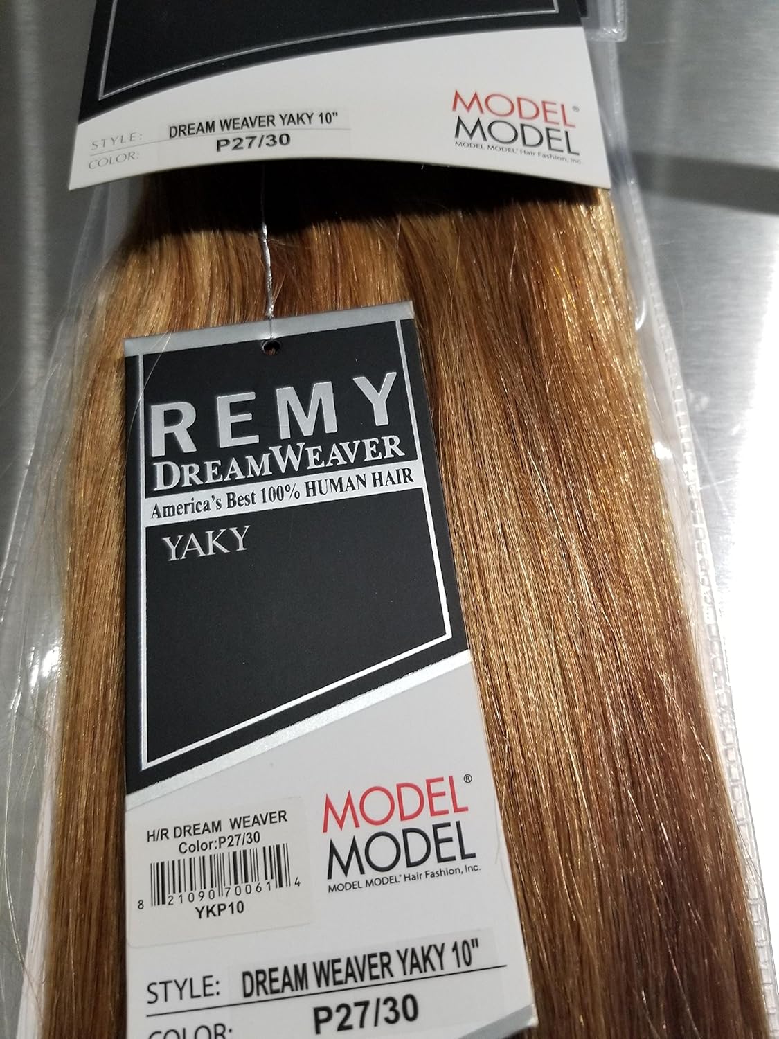 Human Hair Weave ModelModel Dream Weaver Yaky (10 Inch (Pack of 1), P27/30)