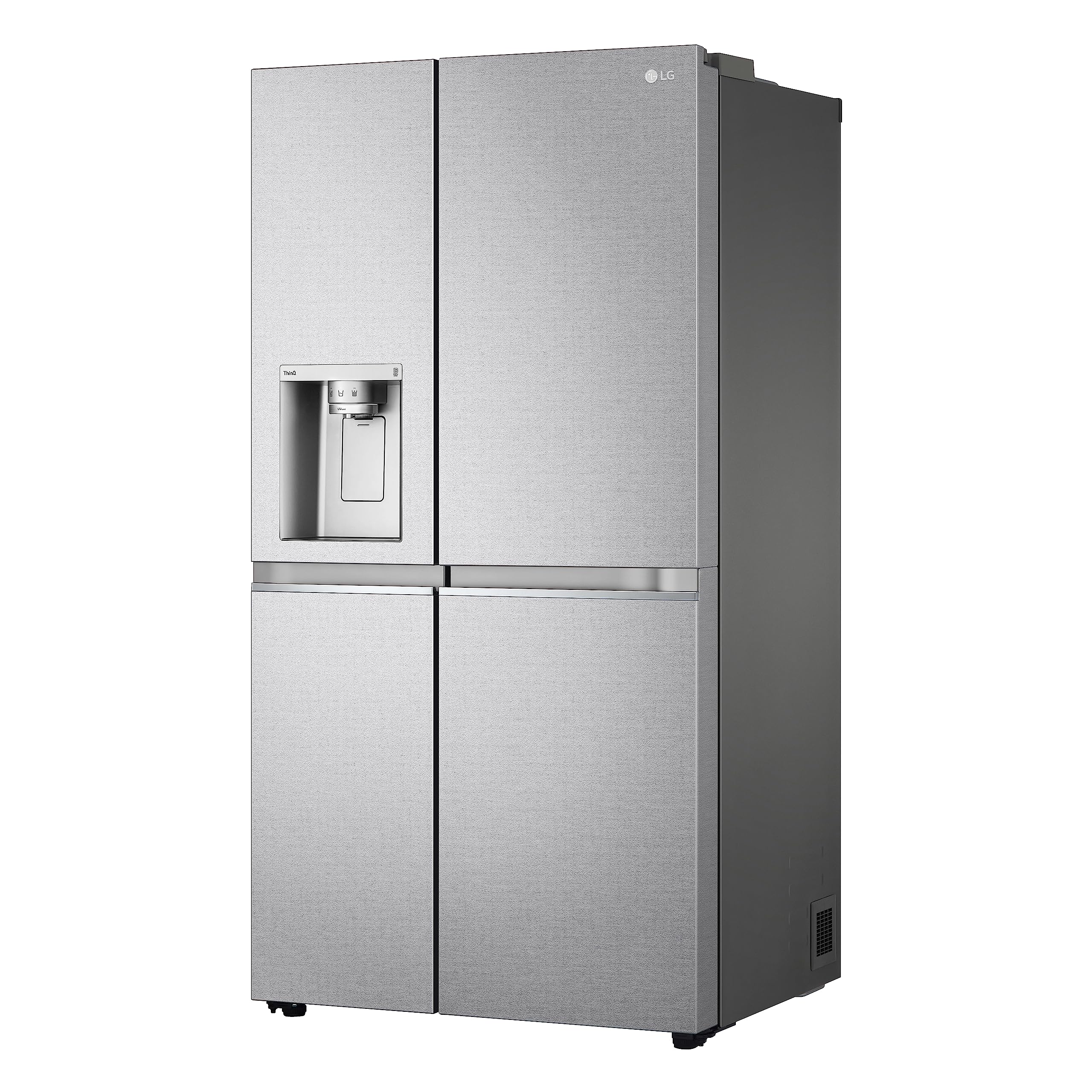 LG GSLV91MBAD Frigorifero Americano Side-by-Side, Classe D, Frigorifero No Frost, 635L, Wi-Fi, Door & Linear Cooling, Fresh Balancer, Dispenser senza allaccio, Igienizzazione UVnano, Acciaio