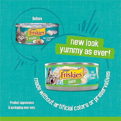 Miniatura 2 de Purina Friskies Sea Captain's Choice - Alimento húmedo para gatos, (24) latas de 5.5 onzas -