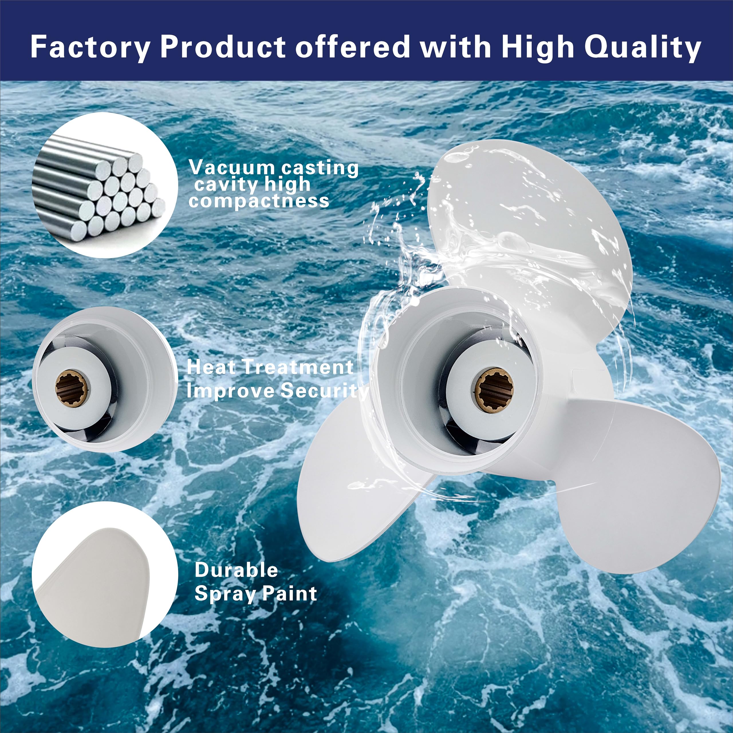 ボートレーサープロペラ Amazon.co.jp: Aoryimt 9 7/8 x 11 1/4-F ボートモーター アルミニウム