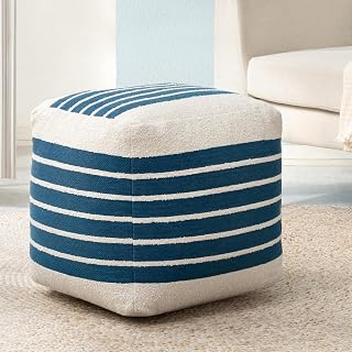 Anji Mountain 20" H x 20" W Handmade Pouf Ottoman for Living Room & Couch