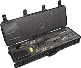 Case fits FN M249S in Pre-Cut, Waterproof, Wheeled Rifle Case with Accessory Box & Silica Gels to Help Prevent Gun Rust