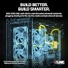 CORSAIR iCUE Link Titan 240 RX LCD Liquid CPU Cooler – 240mm AIO – منخفض الضوضاء – FlowDrive Cooling Engine – Intel LGA 1851/1700، AMD AM5/AM4 – 2X RX120 RGB Fans – iCUE Link System Hub متضمن – أسود