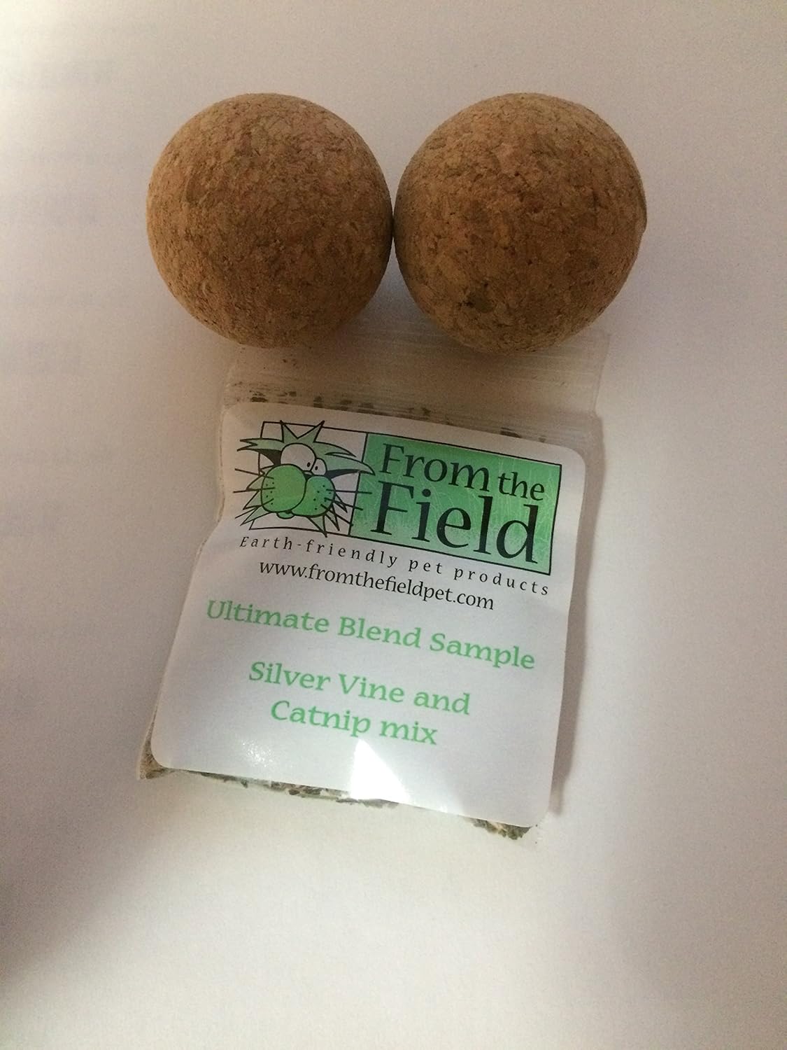 From The Field Billy Bob Cork Ball Organic Catnip Toy (2 Toys)