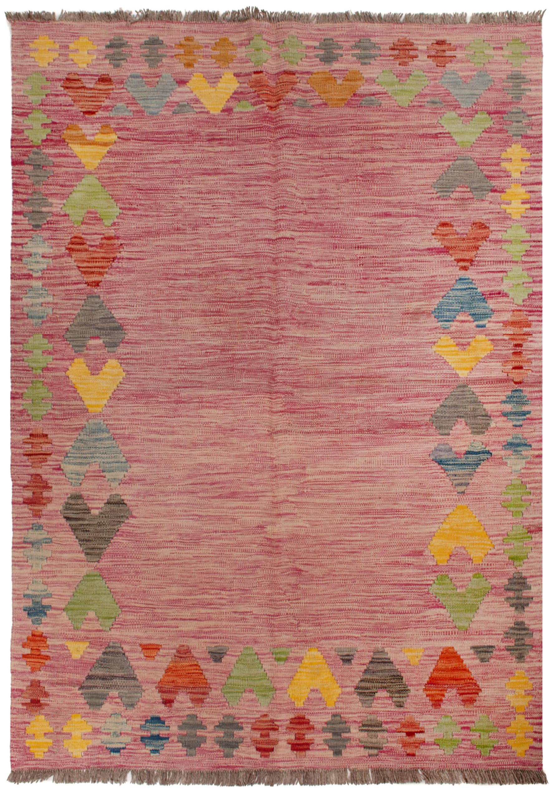 Tapis Kilim 100% laine multicolore pour sublimer votre entrée