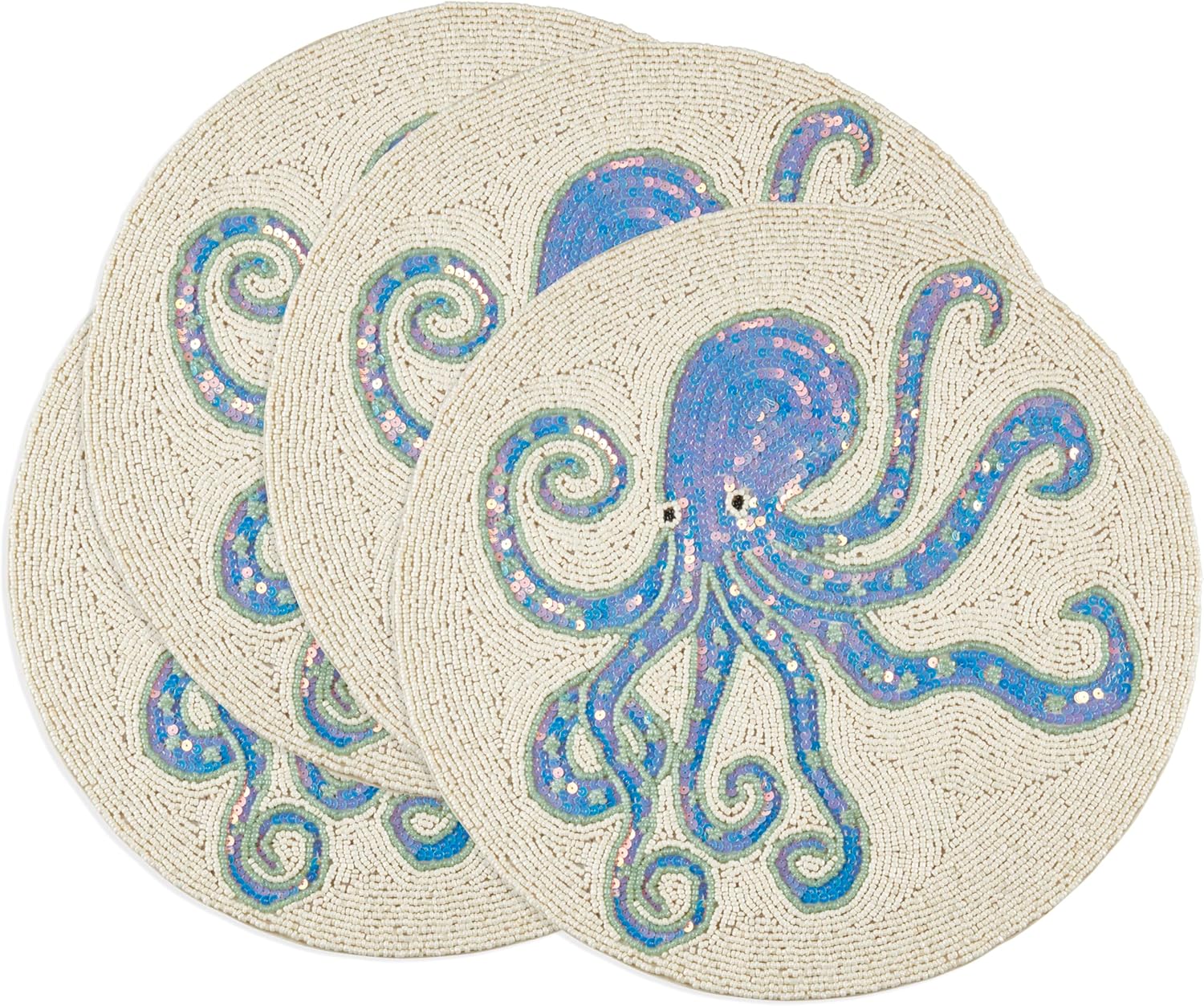 Tentacle Treasure Beaded Placemat (Set of 4)
