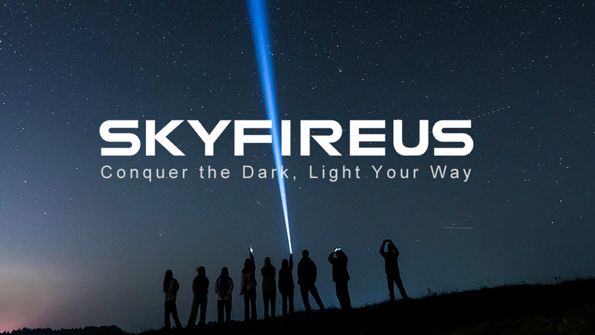 Image of SKYFIRE 1376 LED Flashlights with Ignition Lens, Rechargeable 2000 High Lumens Super Bright Zoomable Flash Light, 5 Modes Waterproof Handheld Powerful Tactical Flashlight for Emergency Camping (Black)