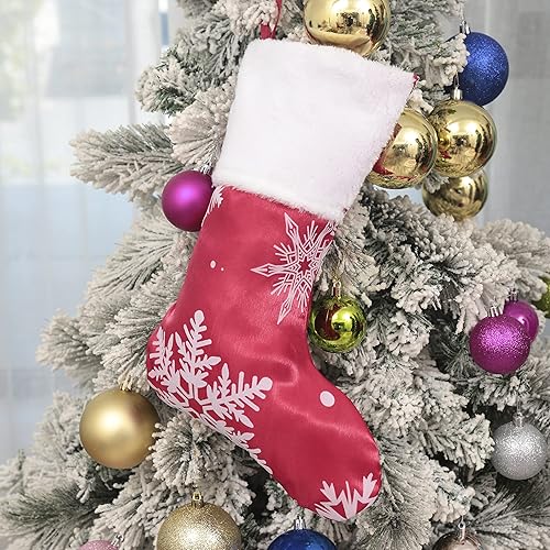 Miniatura 30 de Pie de árbol de Navidad FLASH WORLD, con estampado de nieve (color blanco, 36 pulgadas)