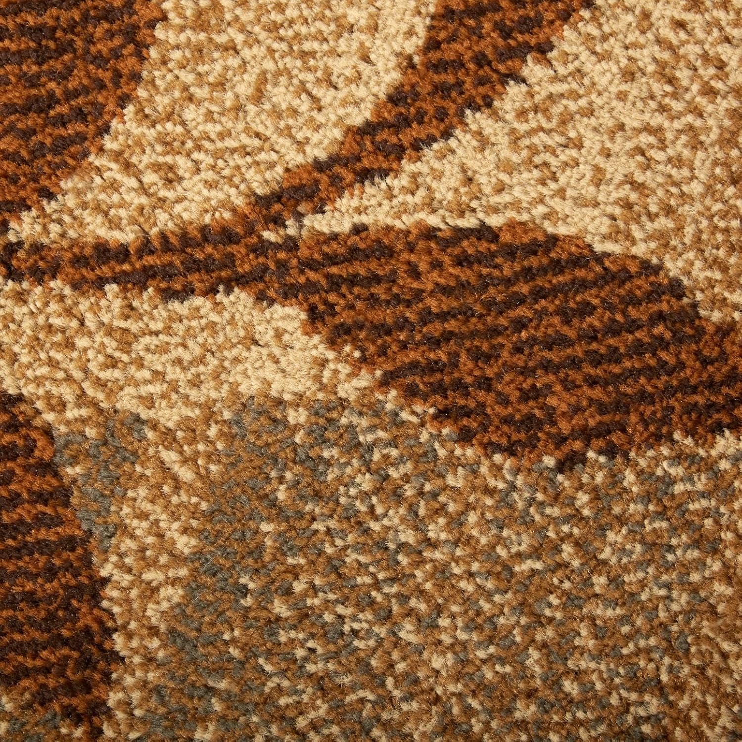 Home Dynamix Royalty Clover Modern Area Rug, Brown Multi, 7'10" Round