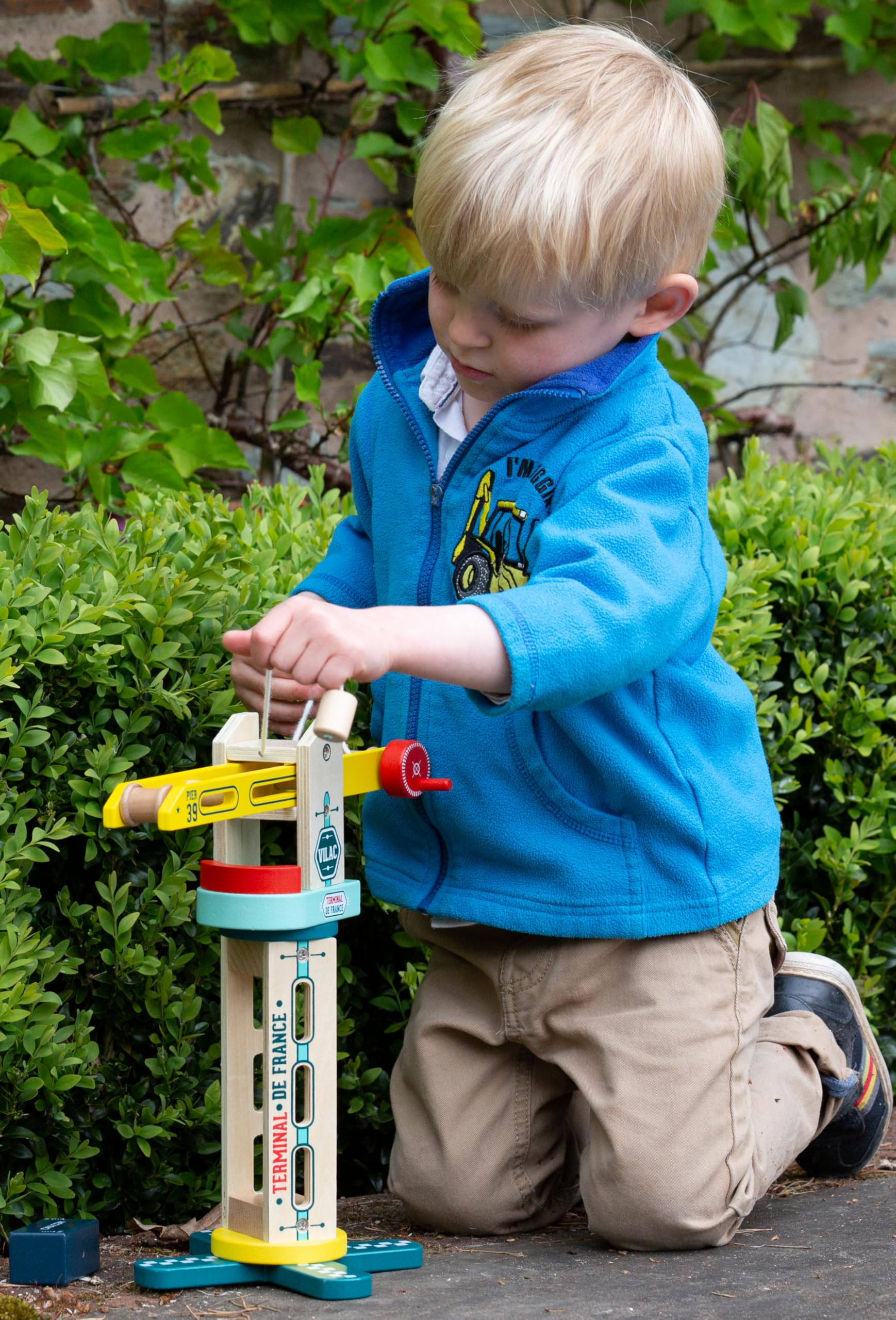Vilac - Grue de Docker Vilacity 30 cm - Enfants 3 Ans+