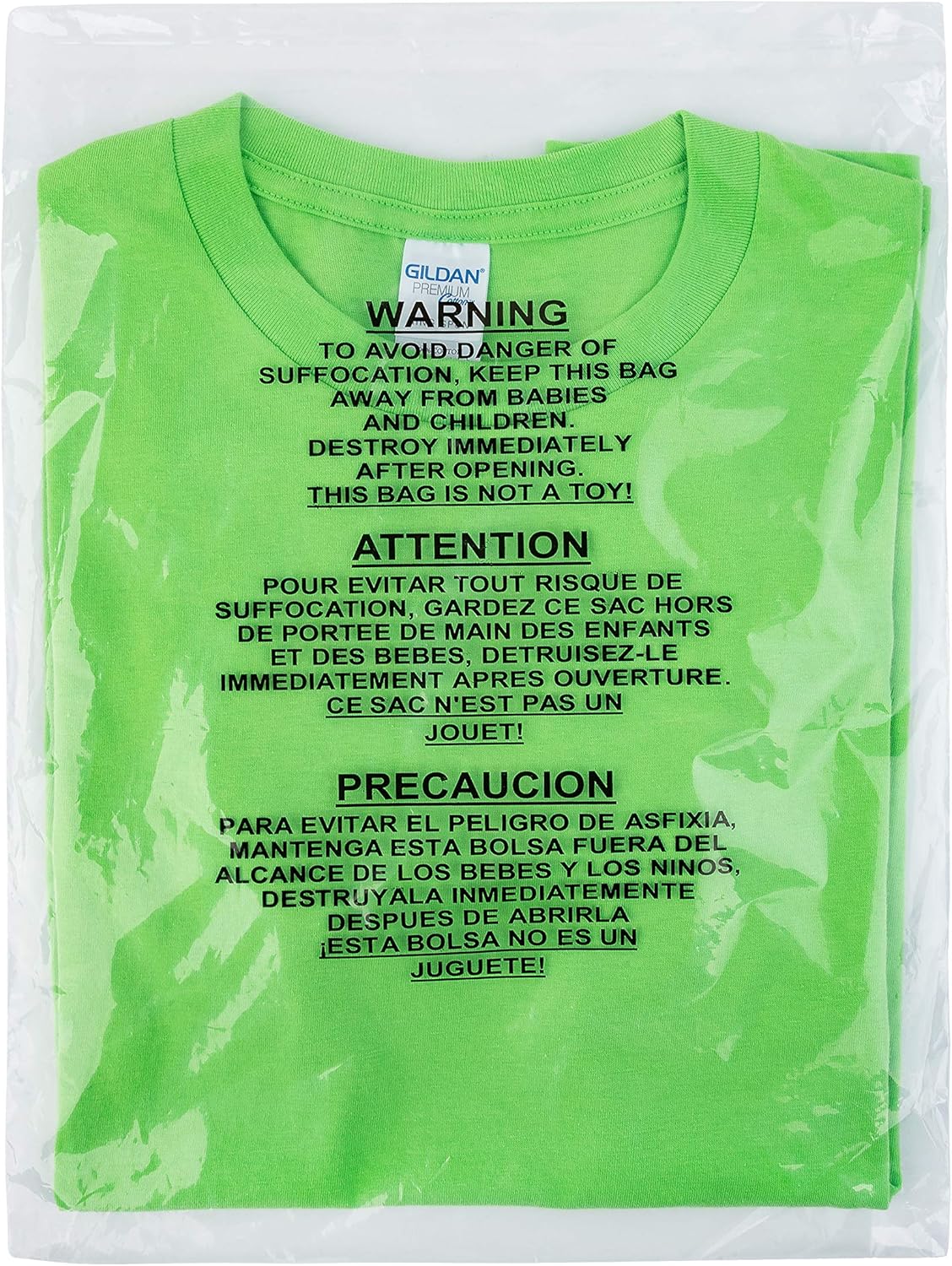 PaknSeal Clear 12x16 Self Seal Poly Bags, Suffocation Warning (100 Count) : Office Products