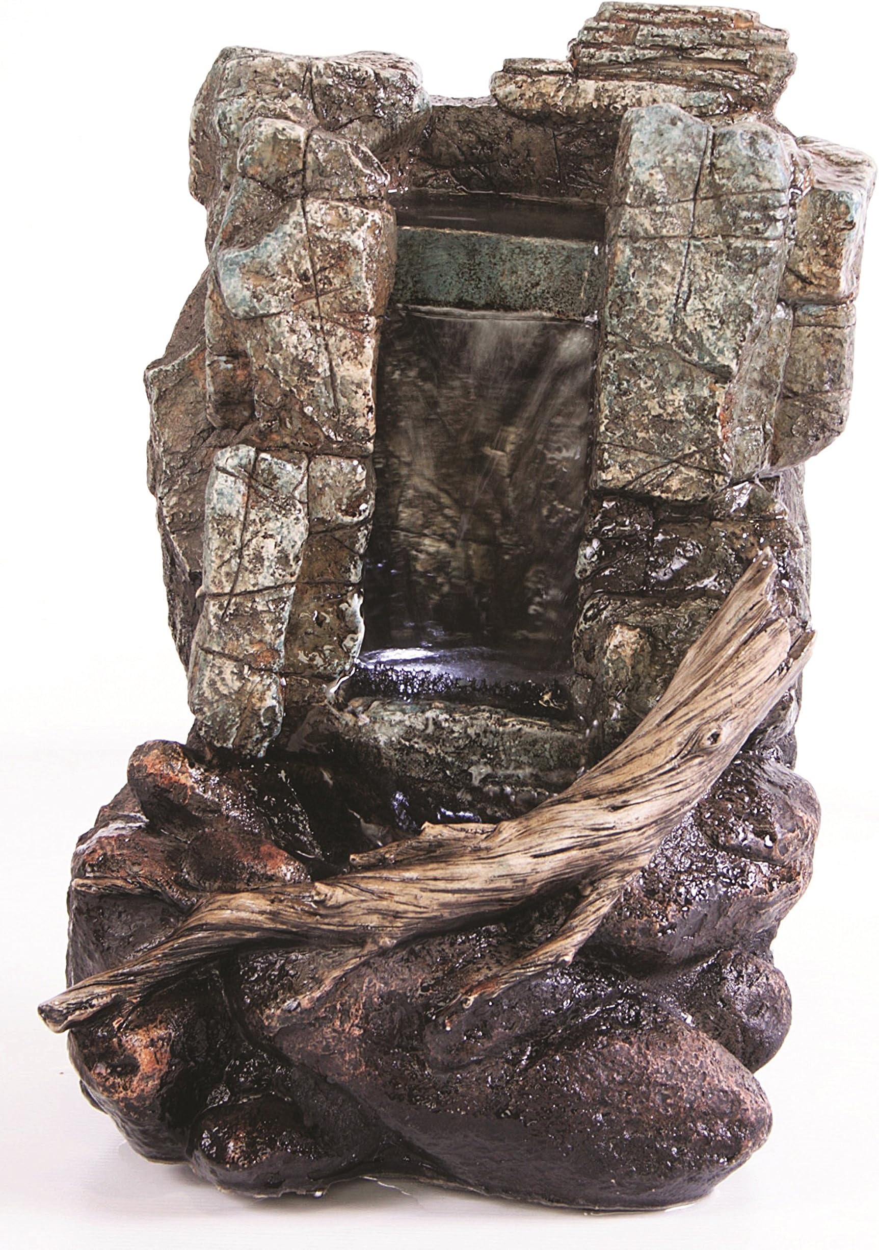 Kelkay Mini Wilwood Cascade Fountain Durable Resin-Stone