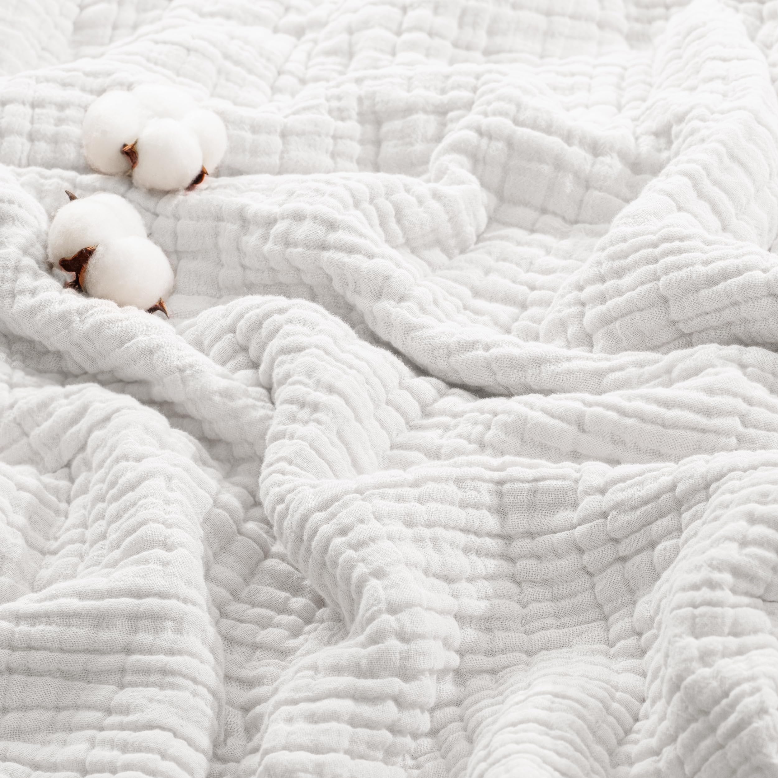 Exclusivo Mezcla 6-Layer 100% Cotton Double Size Muslin Blanket, 150x200cm — image 1