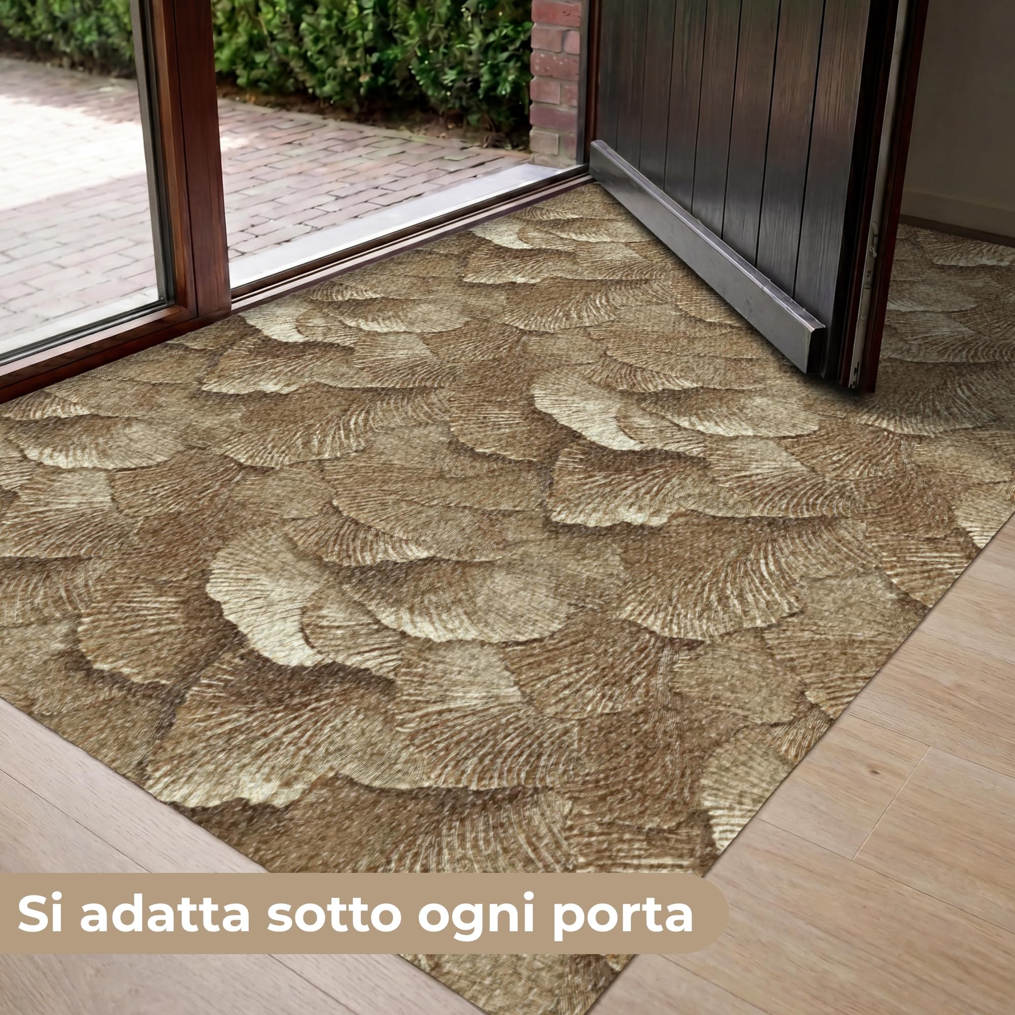 MuchoWow© Zerbino Zerbini Tappeto Ingresso Esterni Pizza Città Vino Rosa | 90x150 cm - Prosecco Stretto Calcio Birra Home Amore Famiglia