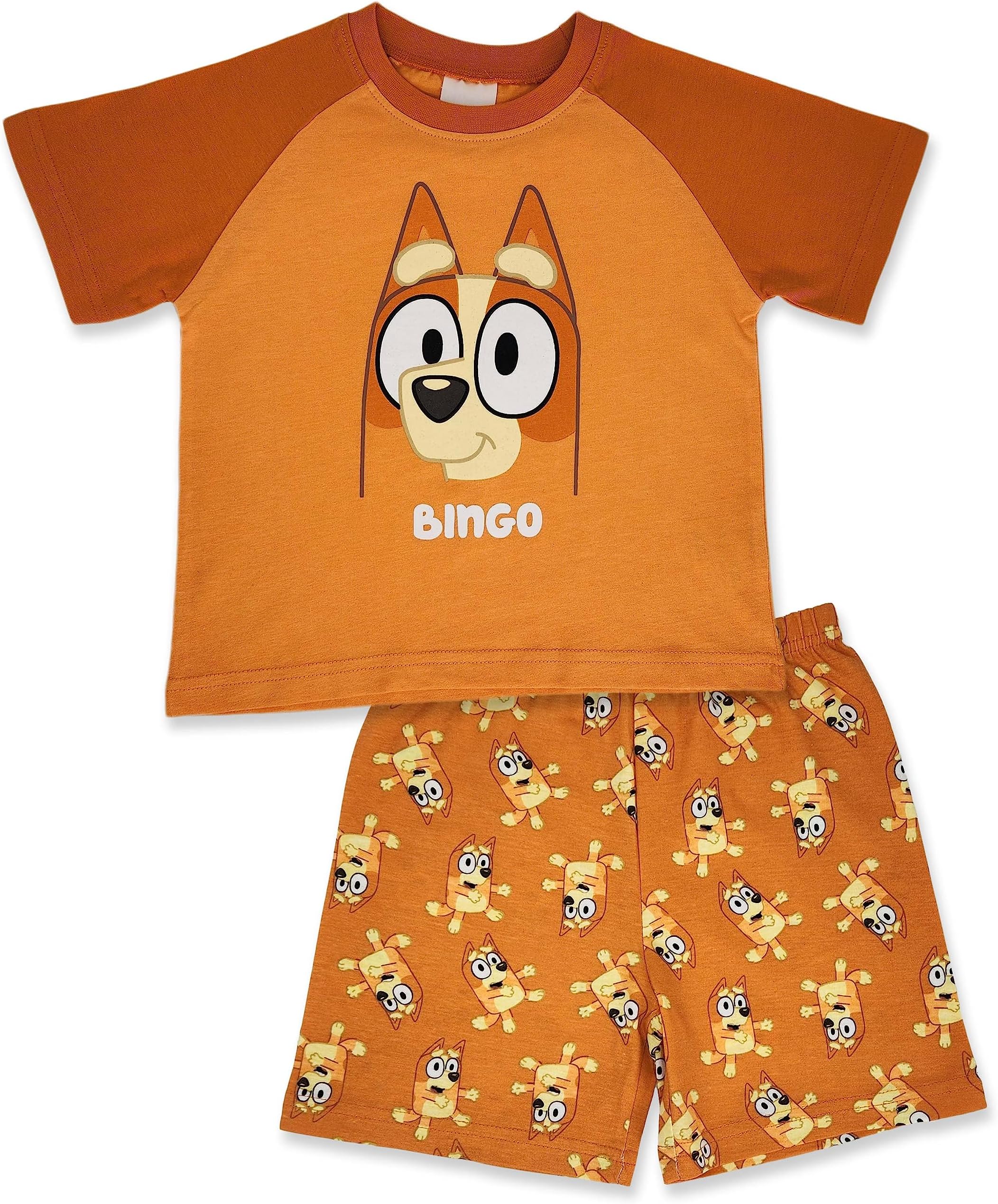Blueyor Bingo Short 100% Cotton Raglan Pyjamas