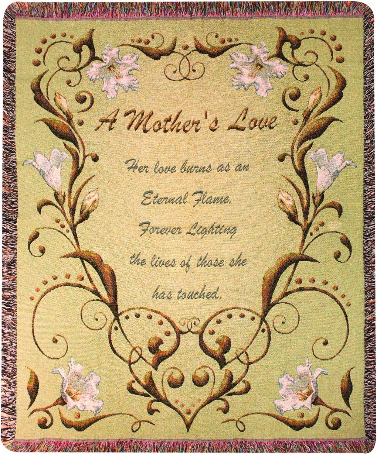 Manual Mothers Day Collection 50 x 60-Inch Tapestry Throw, A Mother's Love Poem