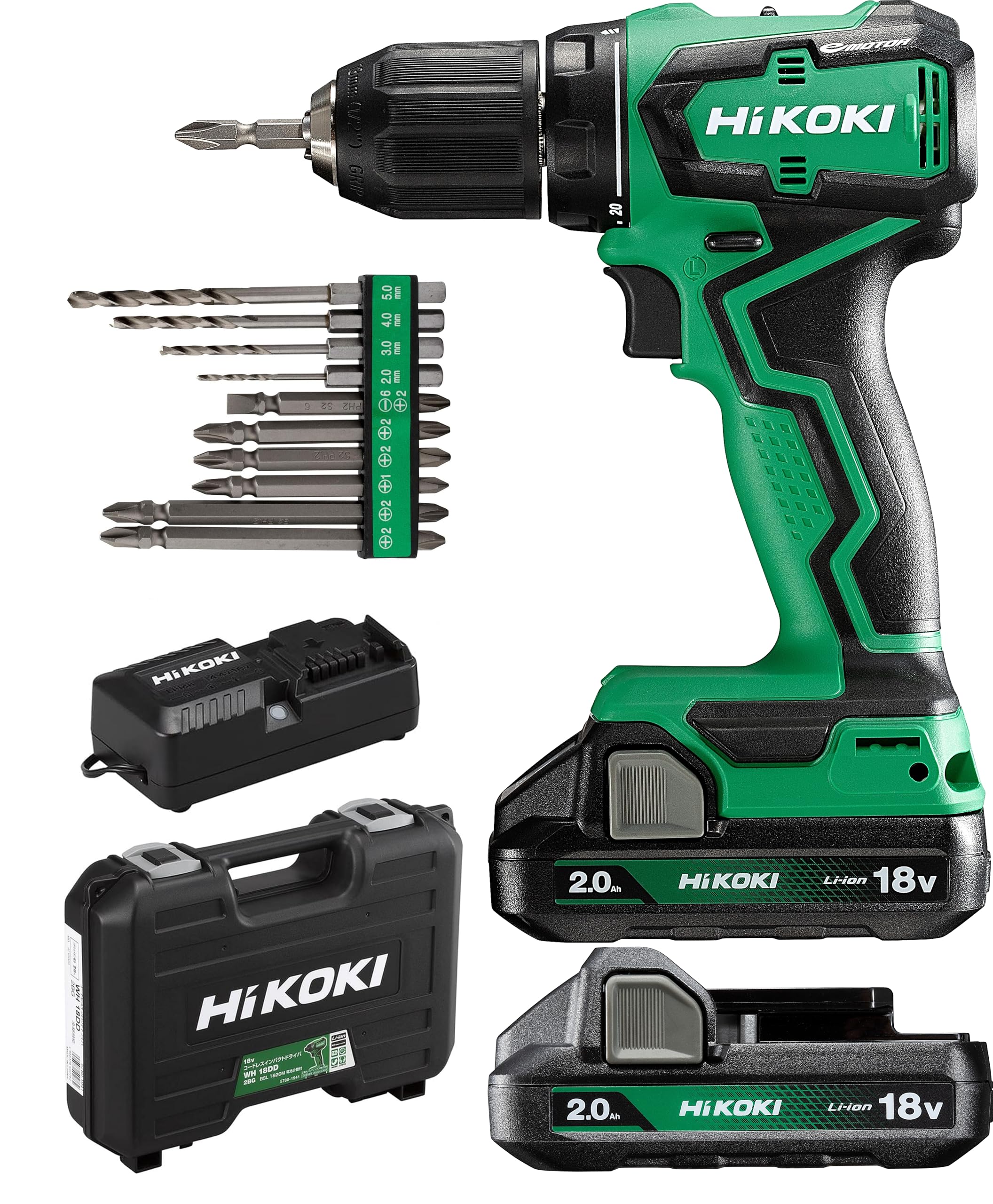 HiKOKI 充電式電動ドライバーセット Amazon | HiKOKI(ハイコーキ) 18V 充電式ドライバードリルDS18DD(2BG)+