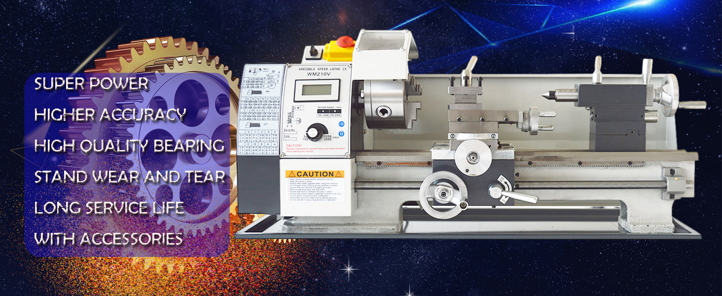 Amazon.com: INTSUPERMAI Mini Metal Lathe 7