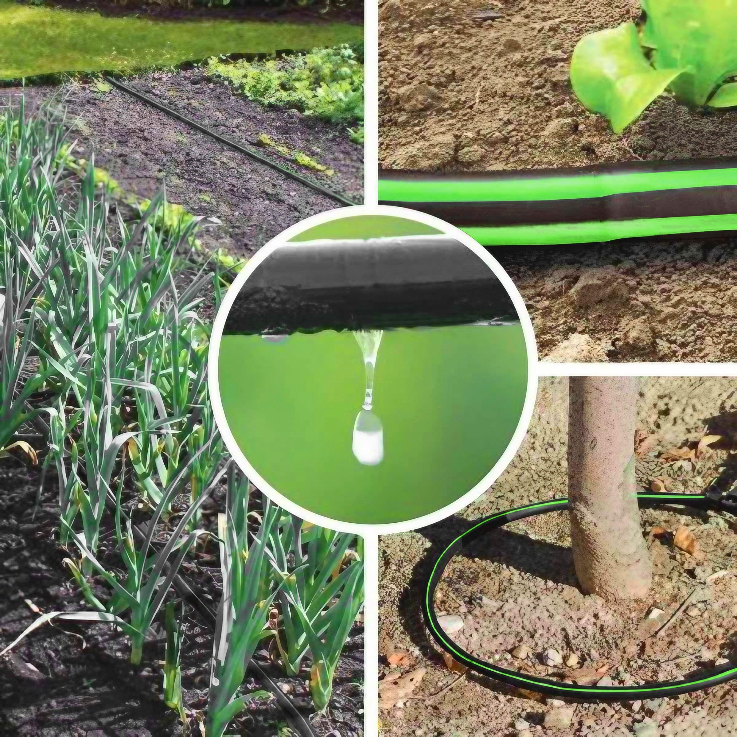 ESTO Manichetta Agricola Gocciolante Passo 20 30 40, Tubo irrigazione a Goccia, Tubo Flessibile Orto Gocciolatore (Passo 30, 100 Metri)