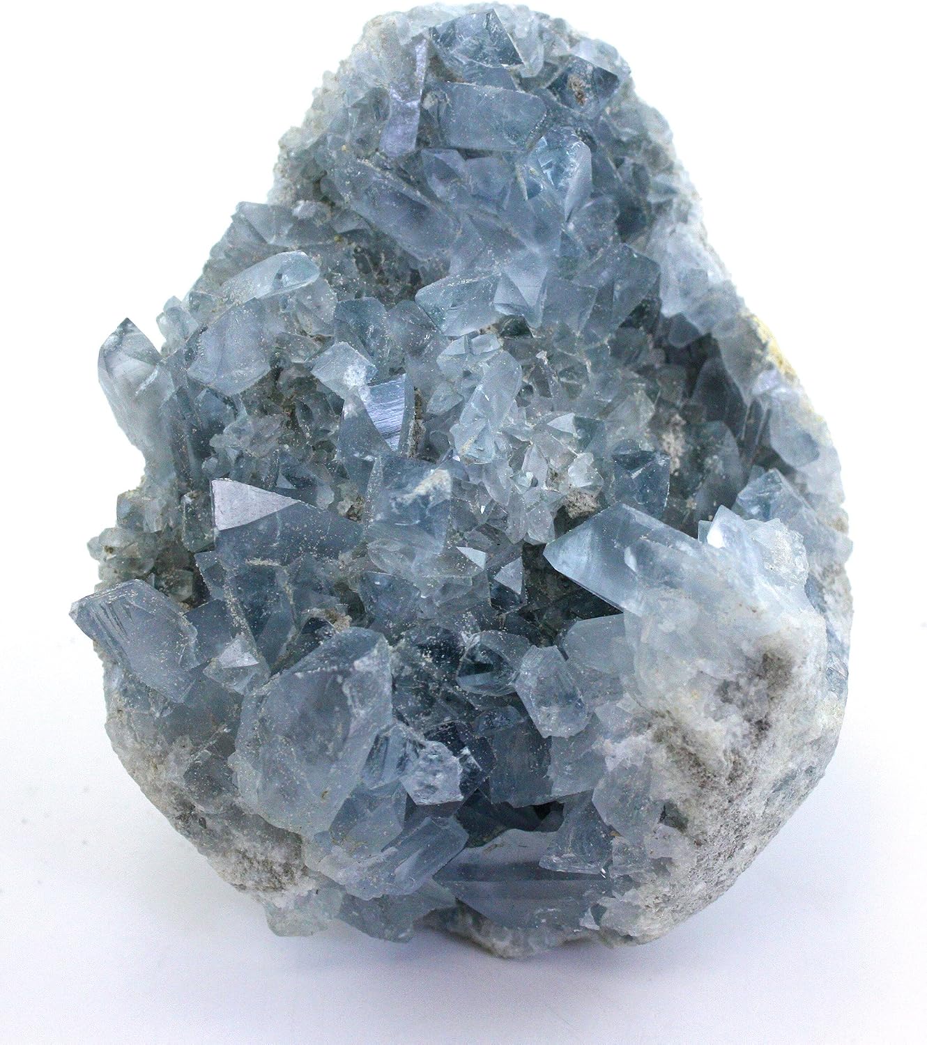 Crystal Allies Specimens: Natural Blue Celestite Crystal Cluster from Madagascar - 1lb to 2lb