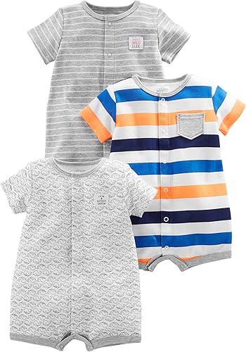 Simple Joys by Carter's baby-boys 3-pack Snap-up Rompers