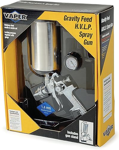 Miniatura 2 de Pistola de pulverización de alimentación por gravedad HVLP de 0.067 in