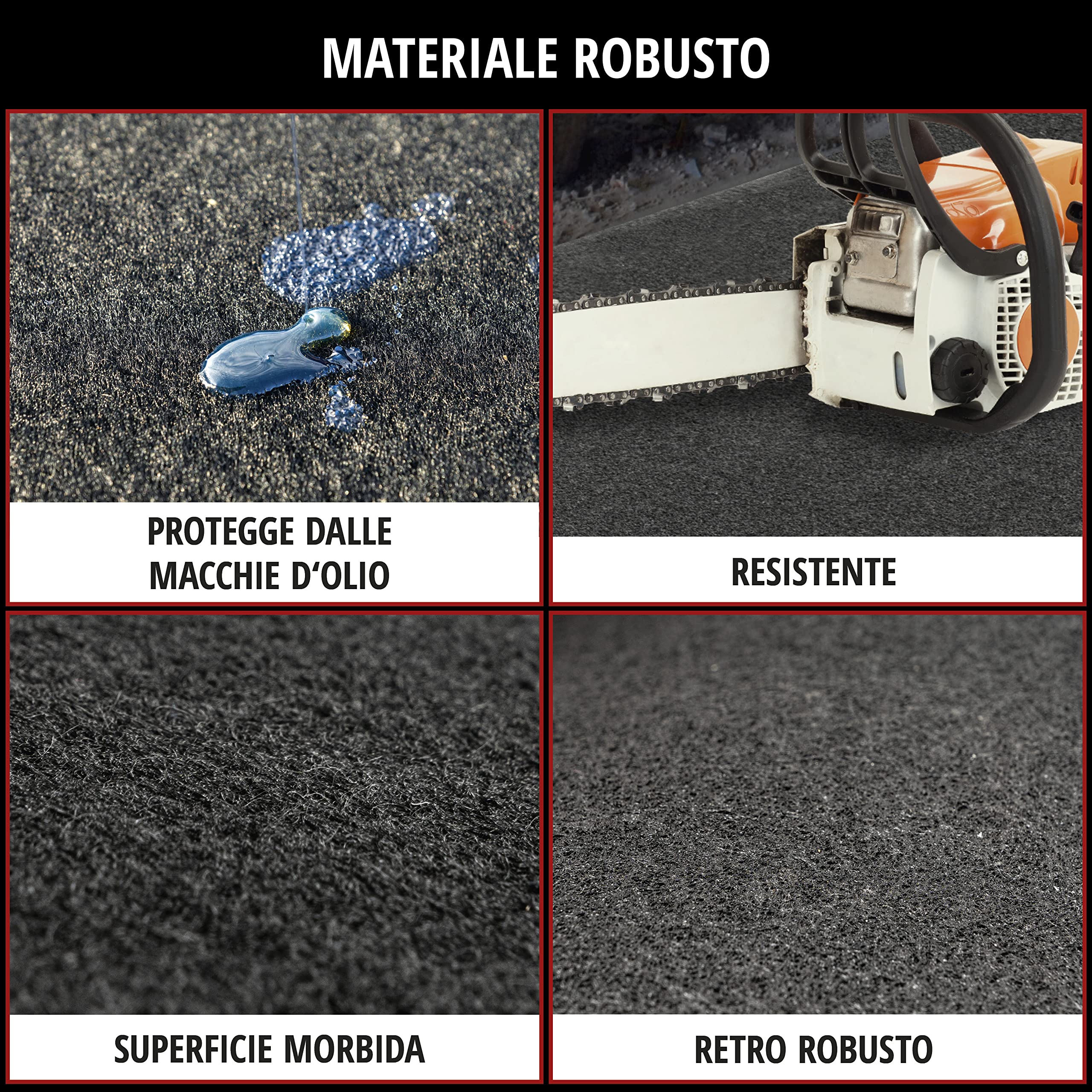 Tappetino Assorbi Olio Per Moto Götz – 2 Pezzi 60x90 Cm, SuperCore Plus, Made In Germany, Per Cambio Olio E Manutenzione - 3
