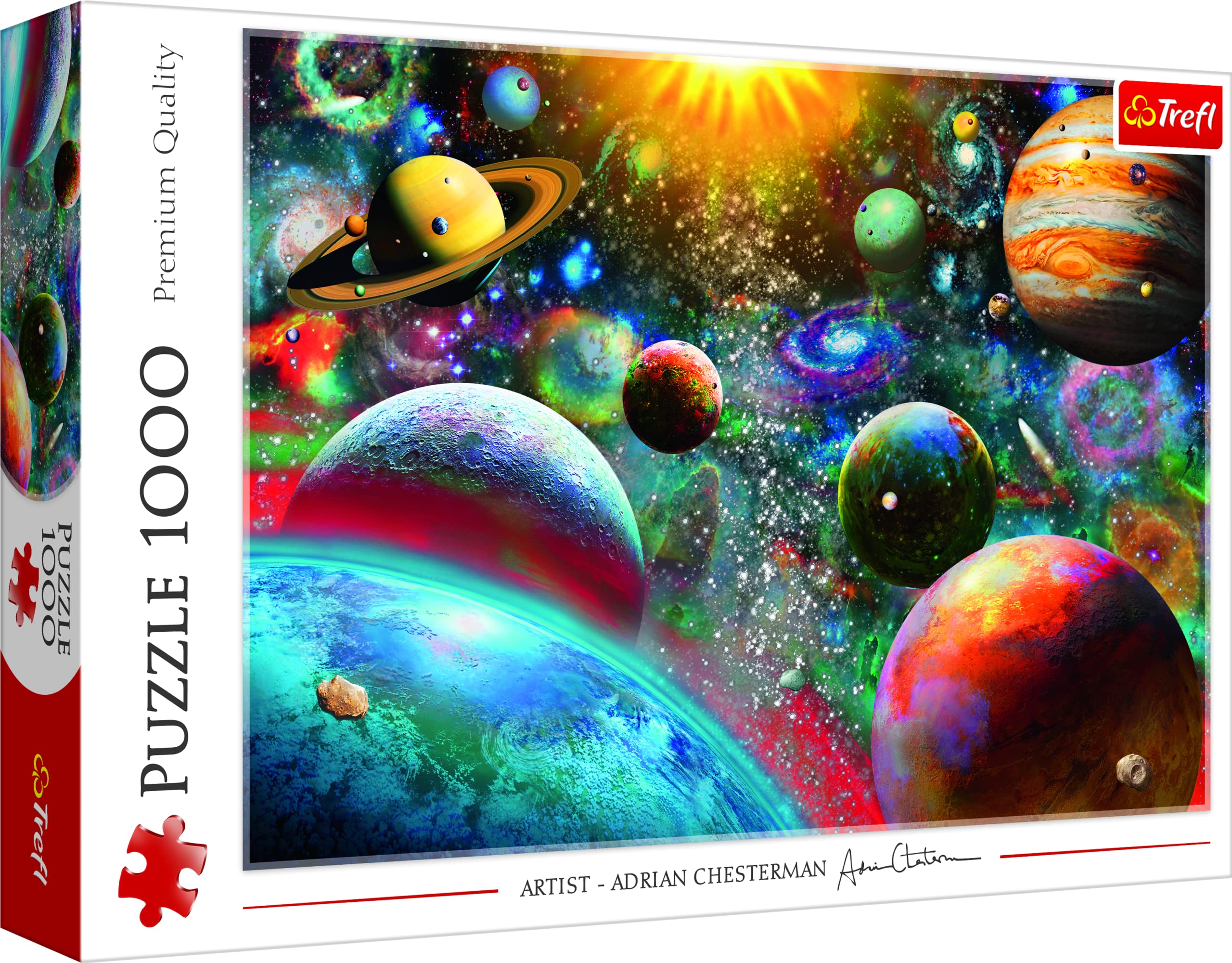 Trefl, Puzzle, Cosmos, de 1000 Piezas, Sol, Sistema Solar, Planetas, Universo, Adrian Chesterman, Rompecabezas DIY, Pasatiempo Creativo, Regalo, Diversión
