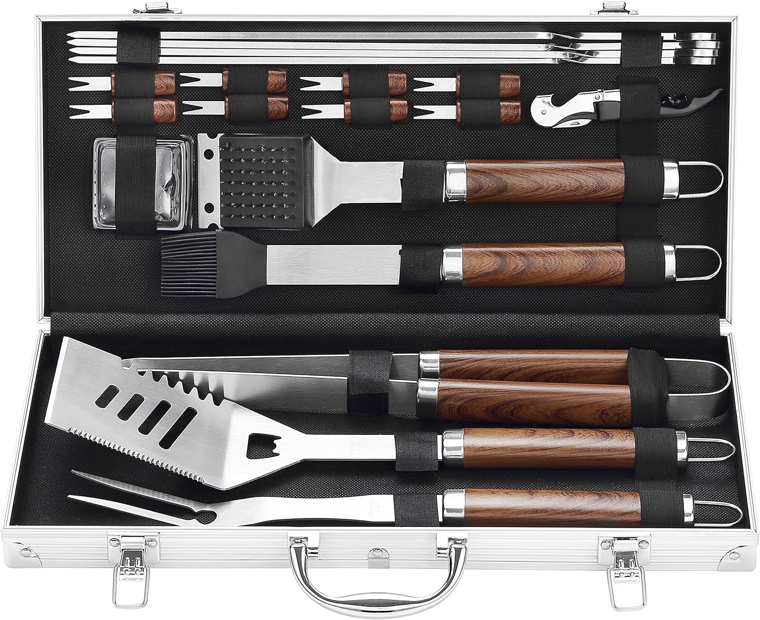 grilljoy 20PCS Heavy Duty BBQ Grill Tools Set Extra