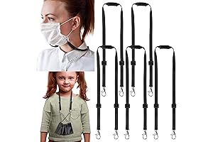 5 Pack Premium Kids Face Mask Lanyards - Adjustable, Safe, and Fun