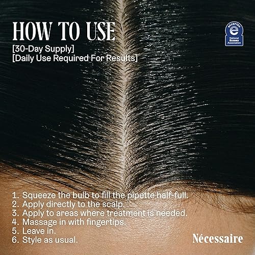 Miniatura 7 de Nécessaire The Scalp Serum. 5% Capixyl + 1% ácido hialurónico para un cabello más completo, grueso y saludable. Sin fragancia. Aprobado por la