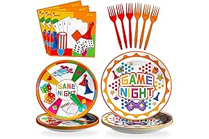 SCIONE 96 Pcs Family Game Night Party Supplies