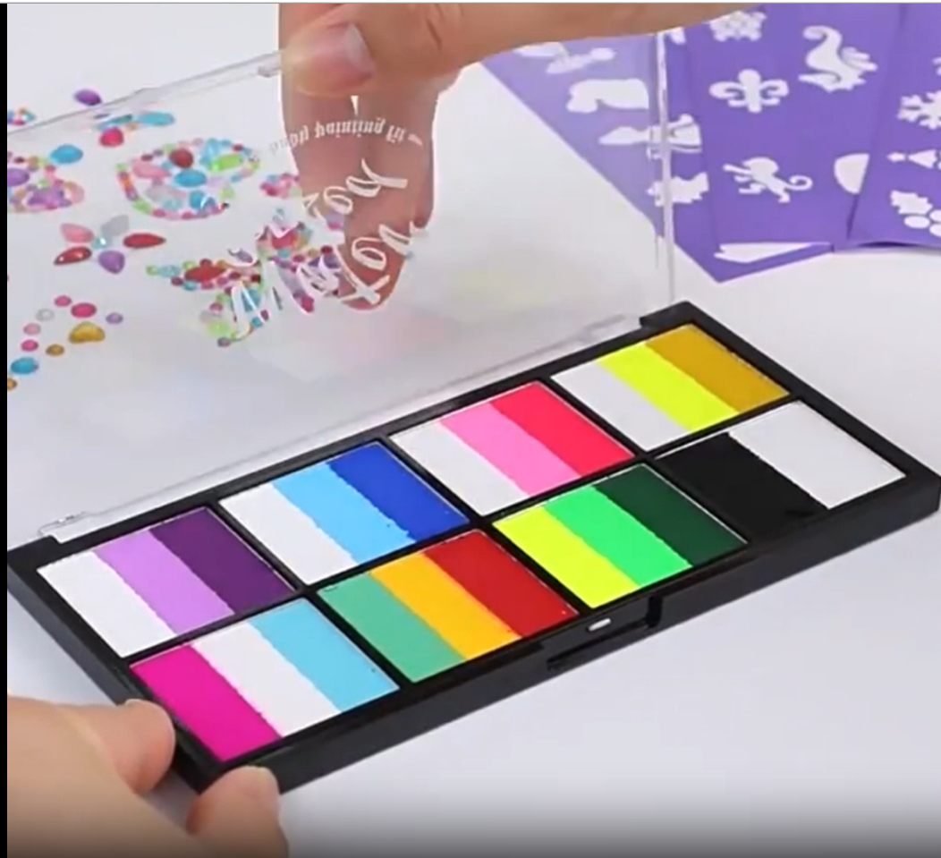 KARLOR Gesichtsfarben Palette 50g - 6 Farben Kinderschminke Wasserlöslich