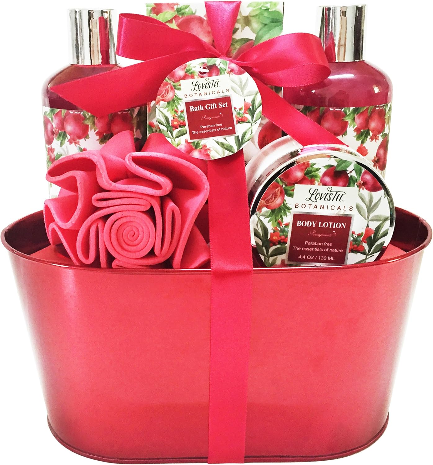 Spa Gift Basket Bath and Body Set for Women/Girls Pomegranate