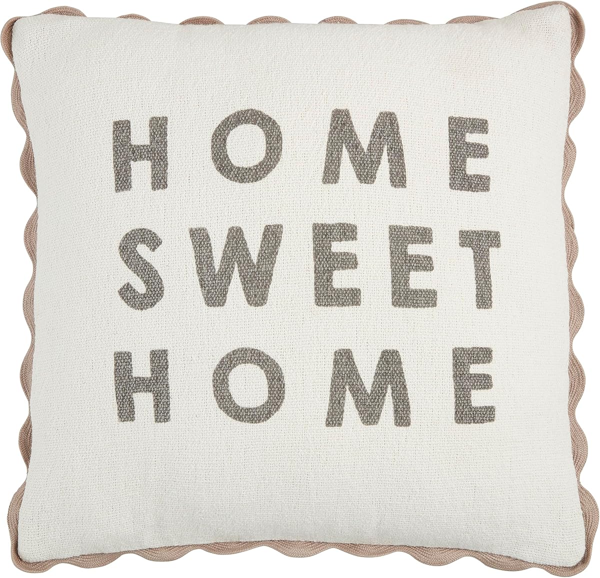 Mud Pie Reversible Pattern Pillows, Home Sweet Home; 18' x 18"