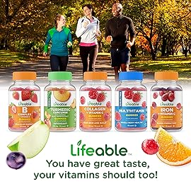 Lifeable Glucose Gummies - Great Tasting Natural Flavor Gummy - Gluten Free GMO-Free Chewable - for Adults and Kids - 90 Gummies