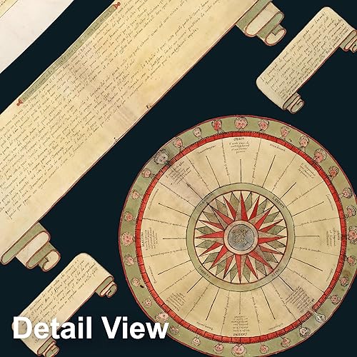 Miniatura 5 de Mapa histórico - Mapa del mundo, 1587, Urbano Monte - Arte de pared vintage de 24 x 24 pulgadas