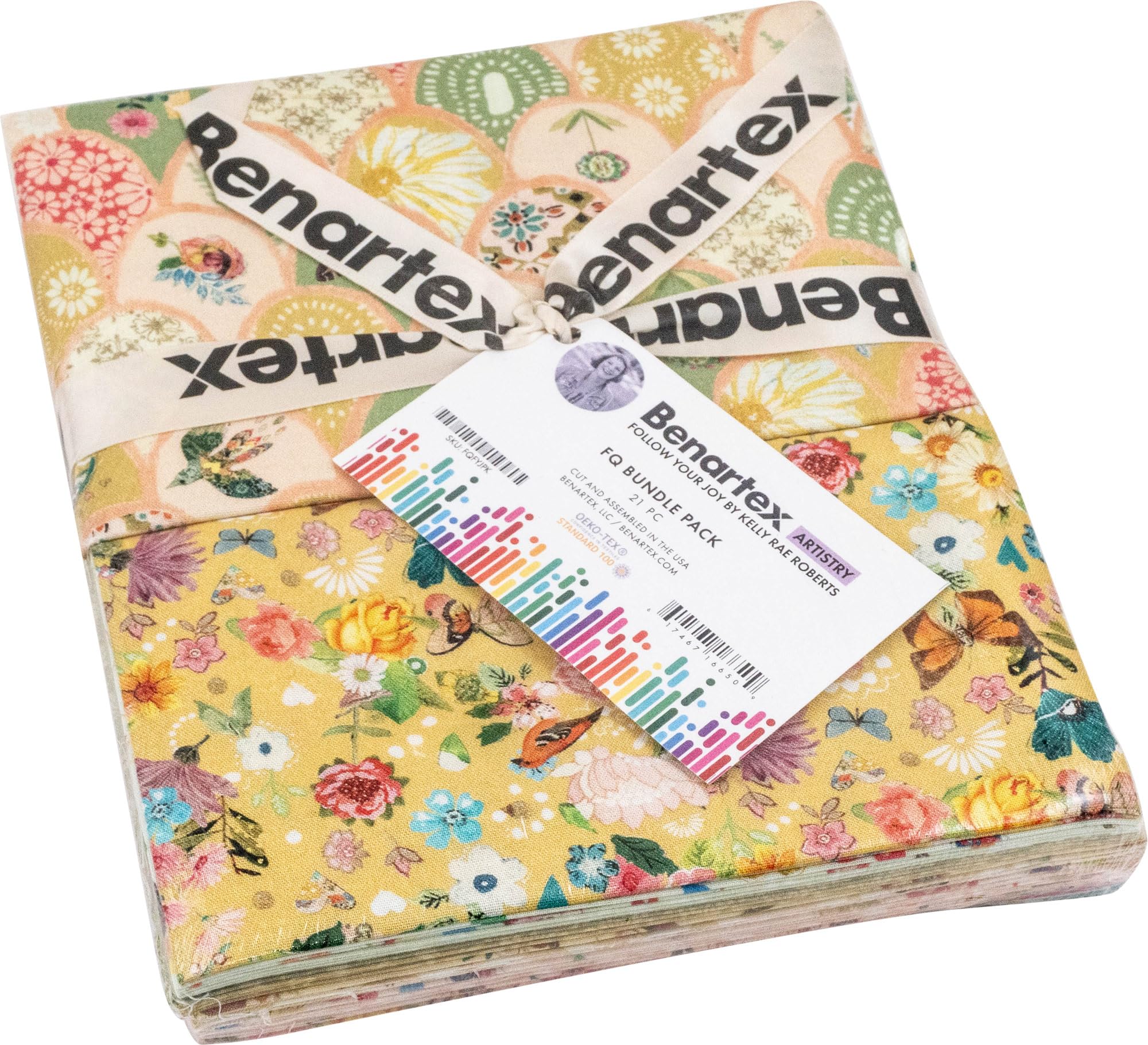 Kelly Rae Roberts Follow Your Joy 21 Fat Quarters Benartex