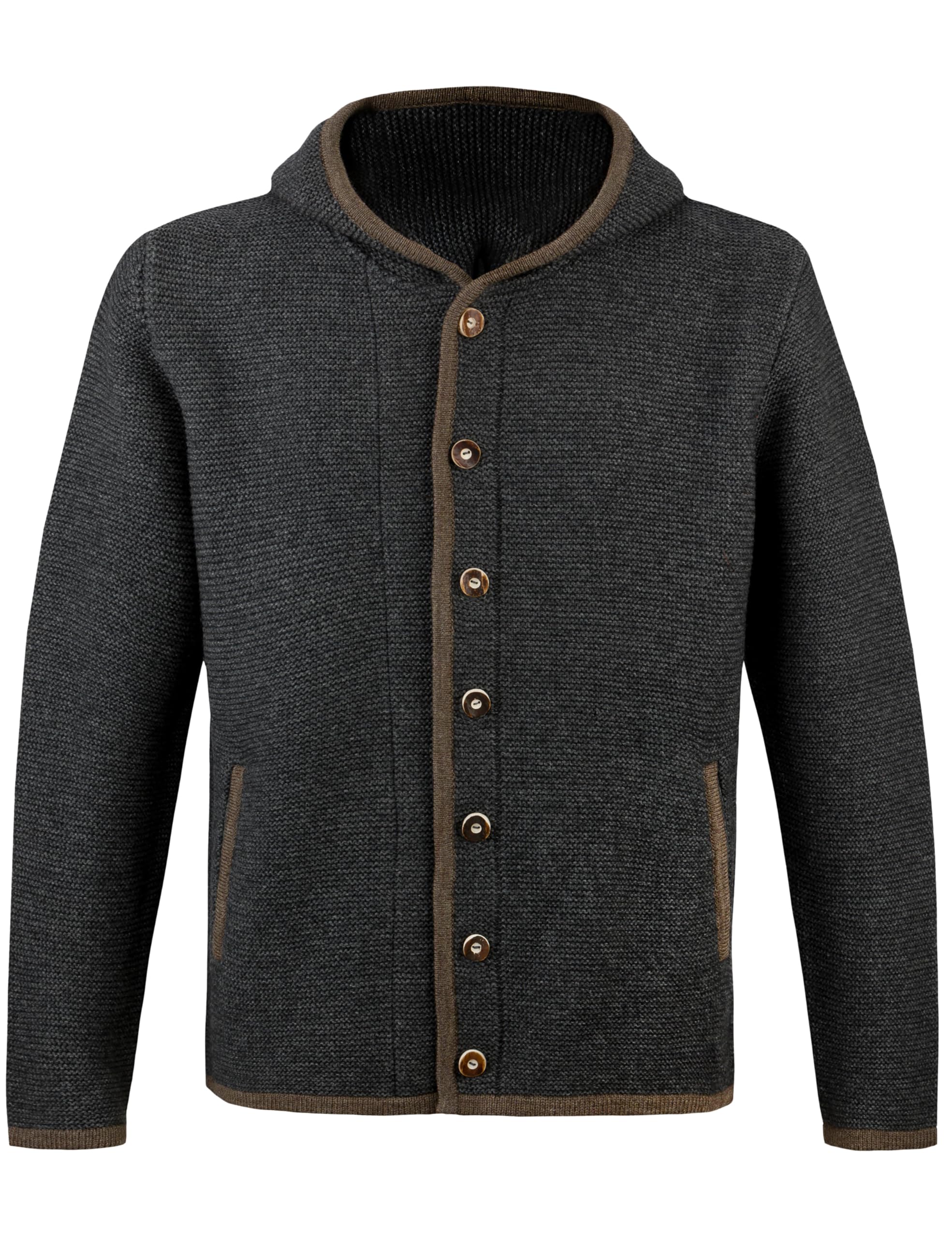 Herren Trachtenjacke (Modell: Wendelstein), Trachten Strickjacke