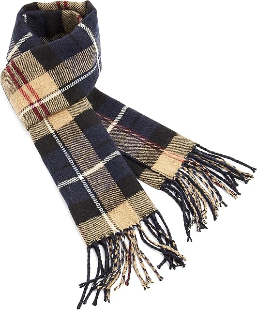 CityComfort Mens Scarf, Reversible Tartan Scarf for Men, Mens Gifts