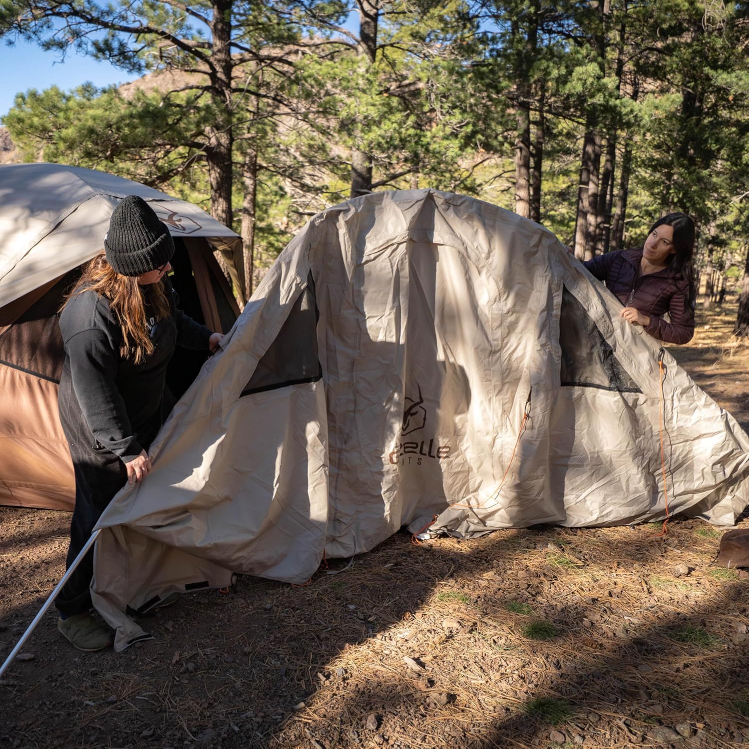 Gazelle Backcountry™ T5 Vestibule – 43 sq. ft. Enclosed Extension Room for Basecamp 660 Shelter, Ripstop Polyester Construction, Zippered Panels, Includes All Terrain Stakes, GBACA03