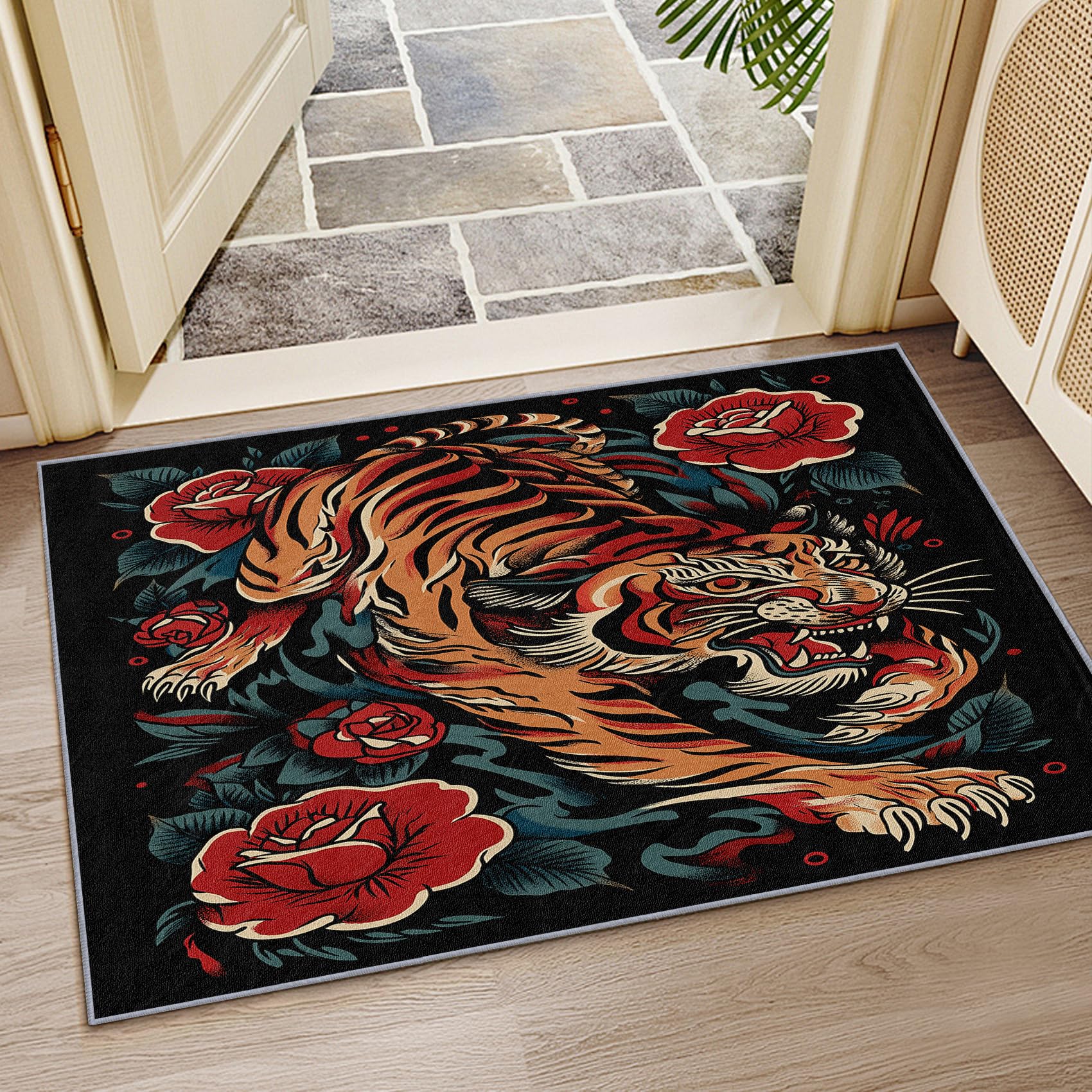 Mistela Tiger Teppich 120x180 cm Boho