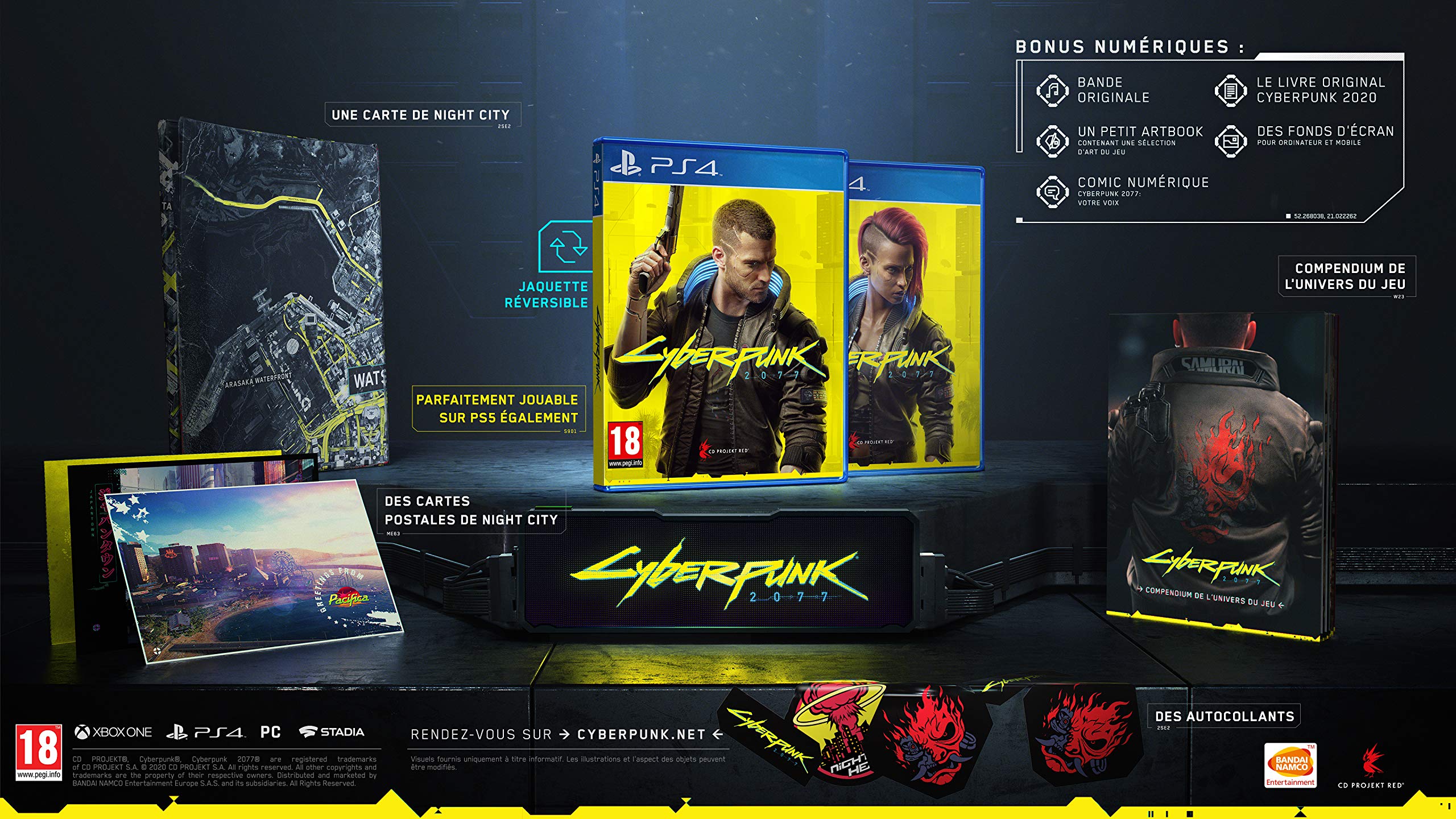 Cyberpunk 2077 Edition D1 - PlayStation 4 [Edizione: Francia]