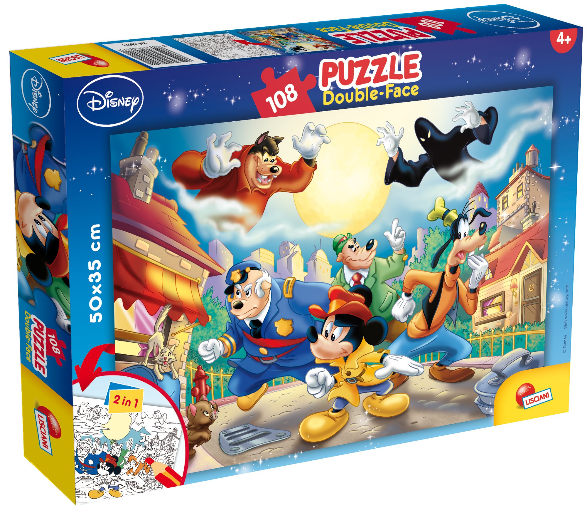 ◆mickeyページ♡2点おまとめ商品◆ Lisciani 48021 Disney: Mickey Mouse Detective Puzzle, Multicolour