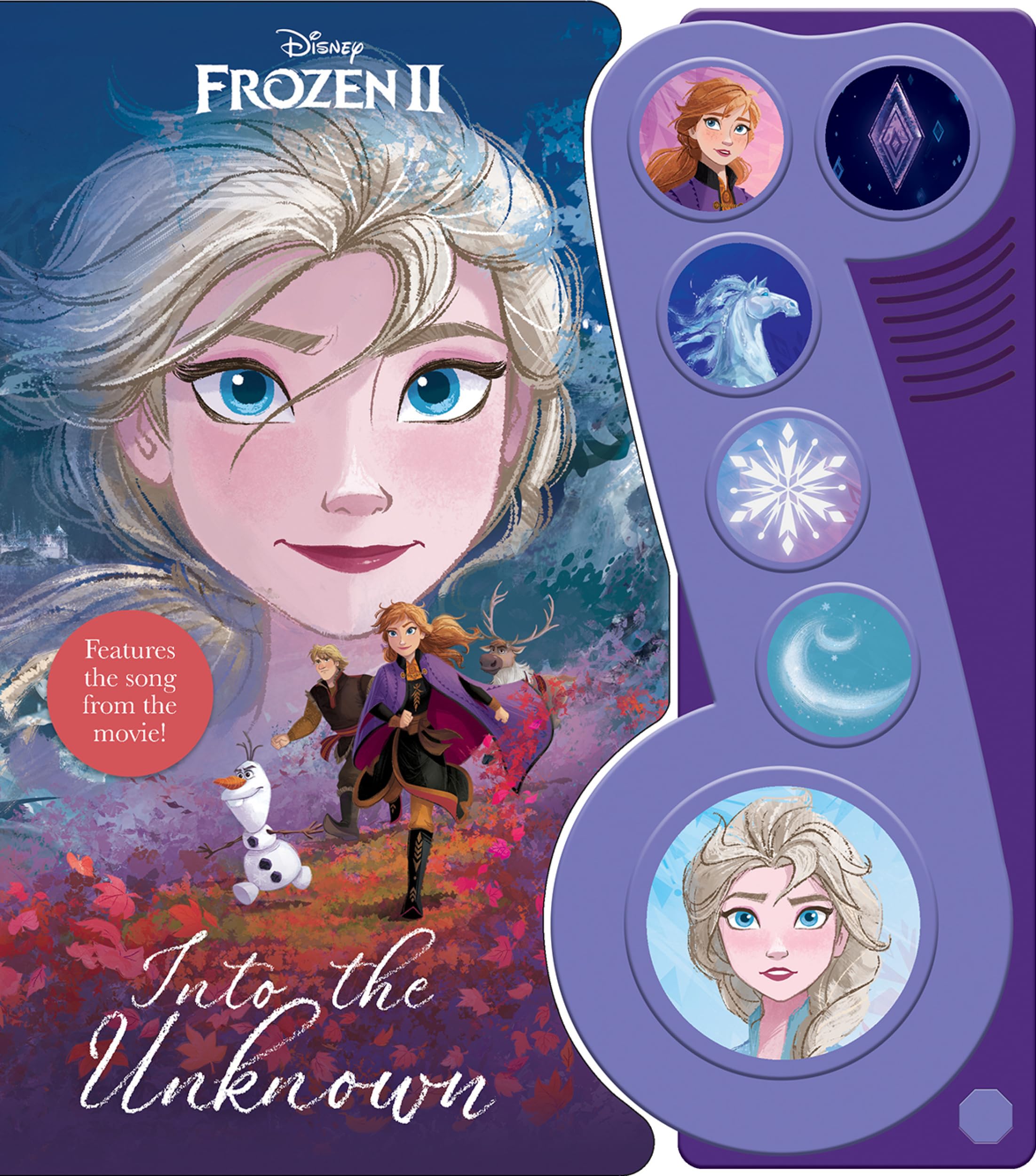 Disney Frozen 2 Elsa, Anna, Olaf, and More! - Into the Unknown Little Music Note Sound Book - PI Kids (Play-A-Song) Board book – Sound Book, February 5, 2020