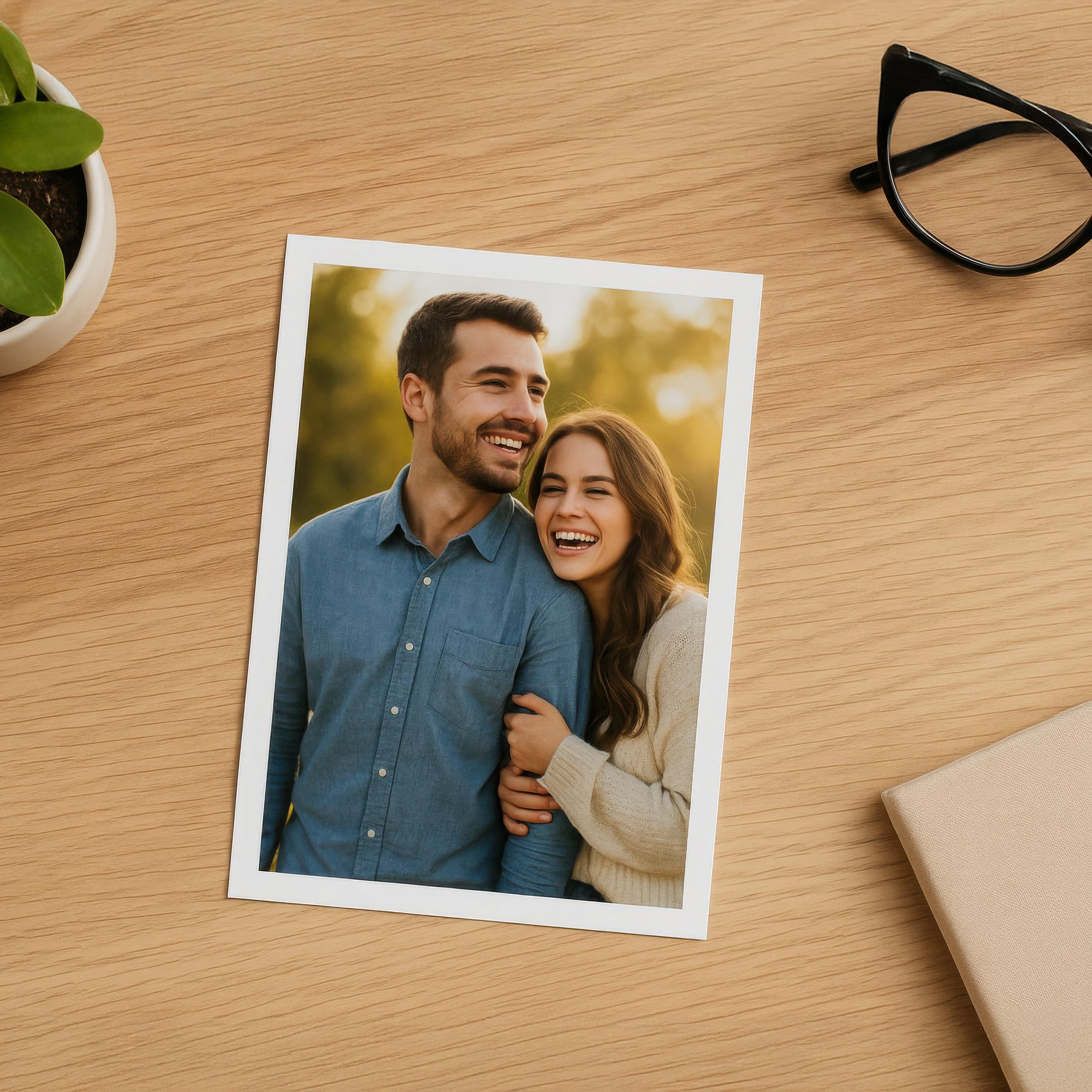 Hochglanz-Fotopapier für Laserdrucker, 10,2 x 15,2 cm, 100 Blatt