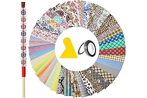 51-Piece Epoxy Pen Wraps Epoxy Pen Supplies, DIY Pen Art Crafts Patterns Pen Wrap