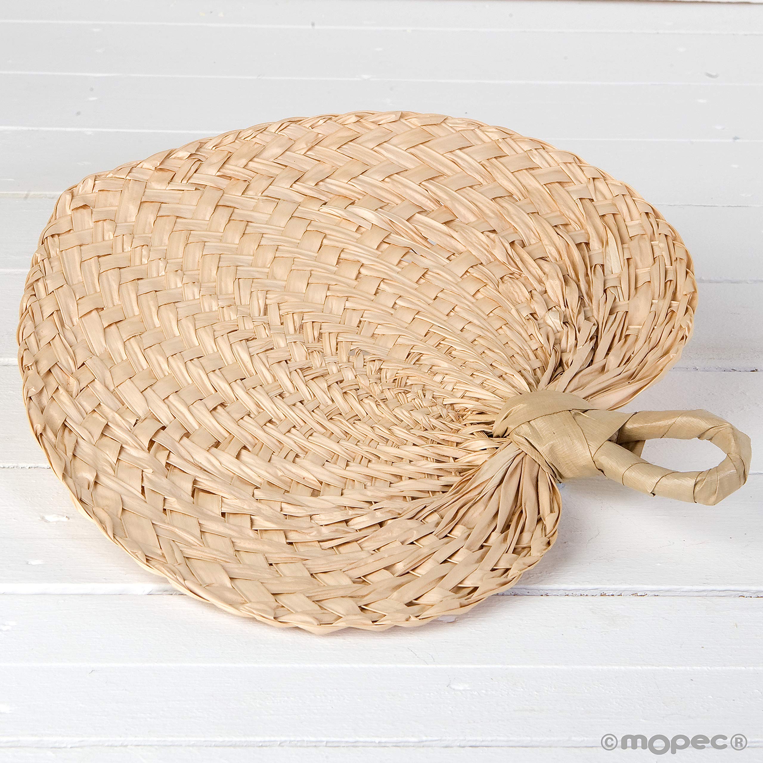 Mopec A571 paipay Pack di ventagli, Foglia di Palma, Naturale, 29x2x30 cm, 5 Pezzi
