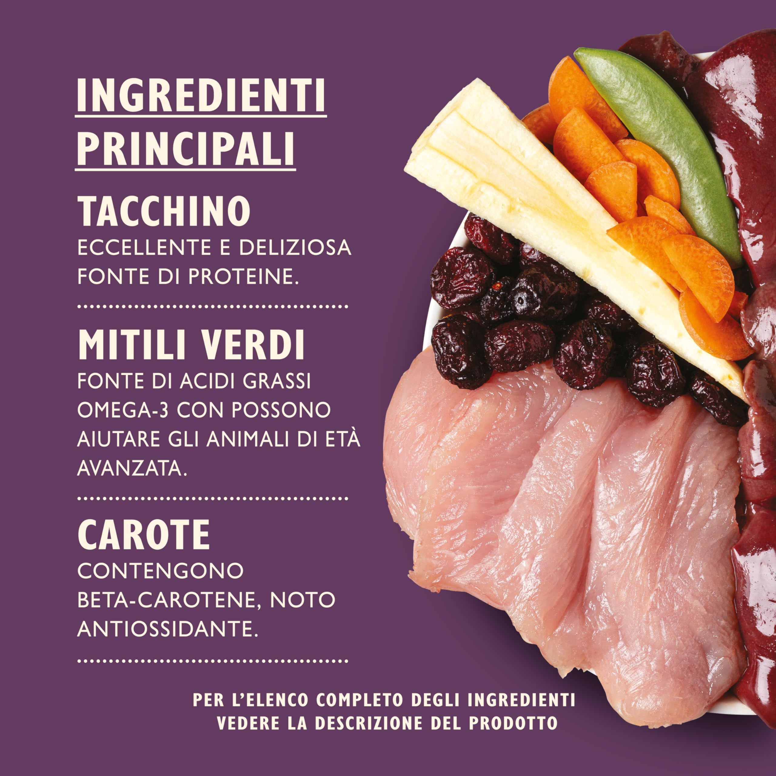 Lily's Kitchen Prodotto con ingredienti naturali Cibo umido per cani Ricetta per cani senior con tacchino 6 x 400 g