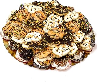 Best Cookies - 4 LB Gourmet Fall Cookie Platter, Gift Basket with 70+ Cookies, Gift for Holidays, Weddings, Valentine, Thanksgiving, Halloween
